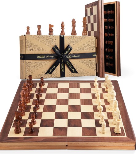 Large wooden staunton chess - large,