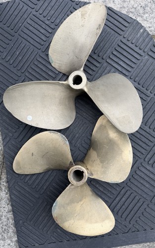 Pair bronze marine propellers - marine,