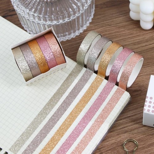Rolls mix pack glitter washi - mix,