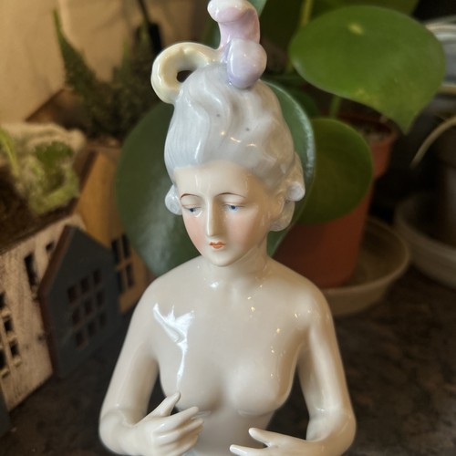 Antique porcelain pin - antique,
