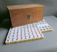 Vintage Mahjong Set Yellow &