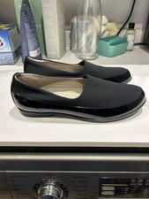 New Ecco Black Slip On Women’s Shoes UK6 EU39 READ DESCRIPTION 