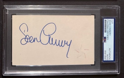 Sean connery signed 3x5 card - 3x5,