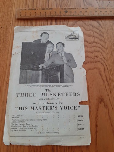 Hmv the three musketeers - three, hank