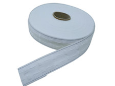 2 inch (50mm) CURTAIN HEADING HEADER TAPE - PENCIL PLEAT - WHITE
