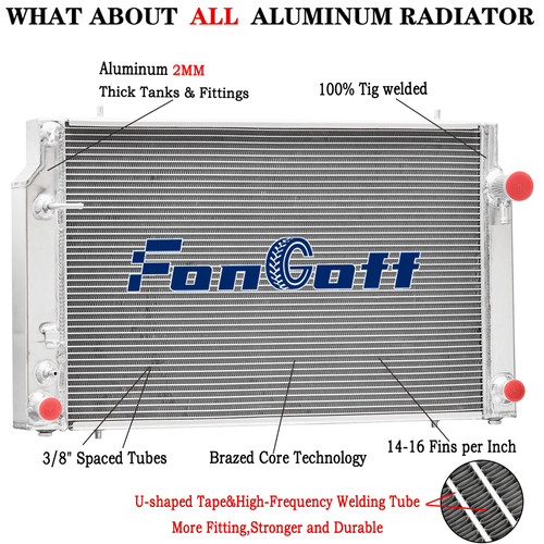 Row aluminium radiator for - aluminium,