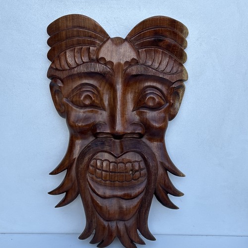 Vintage hand carved wooden - carved,