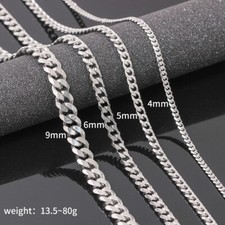 Mens Boys Curb Chain 18"-26"