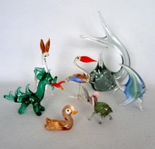Vintage Glass Animals Murano