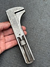 VINTAGE JOSEPH LUCAS WAR FINISH GIRDER NO 93 7" ADJUSTABLE SPANNER WRENCH