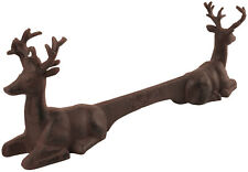 Cast Iron Deer Stag Antler Shoe Boot Scraper Garden Accessory