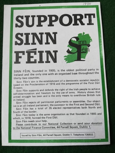 1980s irish republican sinn - republican,