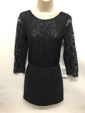 Zara Black Lace Skirt front