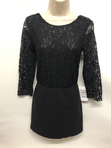 Zara black lace - skirt, front