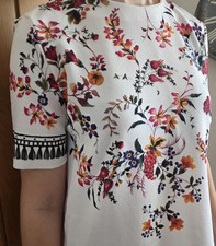Womens Zara Floral Dress Size
