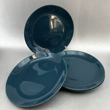 IKEA Stoneware Dark Blue  7.5” Set of 4 Salad Plates 10866 Thailand