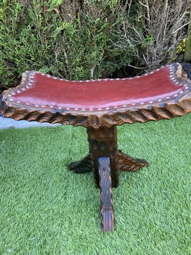 Vintage spanish tripod chair - spanish,