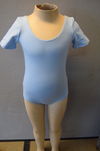 Pale blue short sleeve cotton