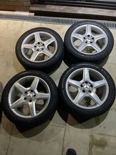 🔥Set of Mercedes AMG 17” 5 spoke Alloy wheels 7.5 x 17 Et 42 A2194011502+tyres