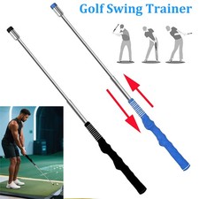Retractable Golf Swing Training Aid Golf Grip Trainer Indoor Warm-up Practice UK