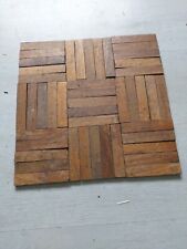 Teak Parquet Flooring - Reclaimed - 45 Pieces 114.5 X 22.5mm