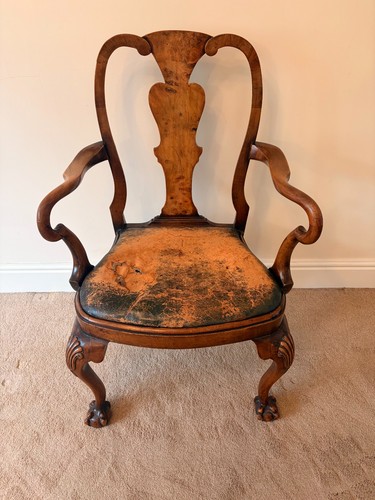 Victorian 1880 walnut and - walnut,