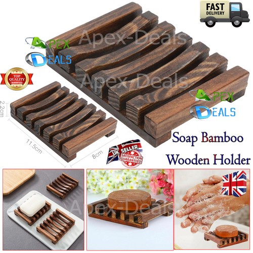 Bamboo soap plate dish wooden - soap,