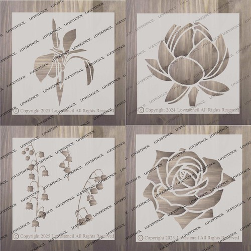 Flower stencils - flower,