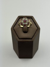 Ruby And Opal  9ct Gold Ring 