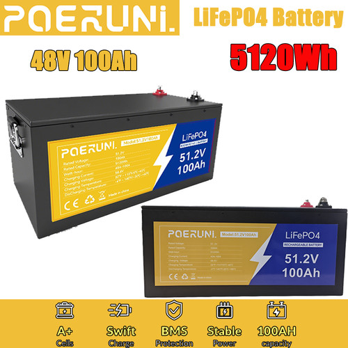 48v 100ah lifepo4 lithium - 48v,