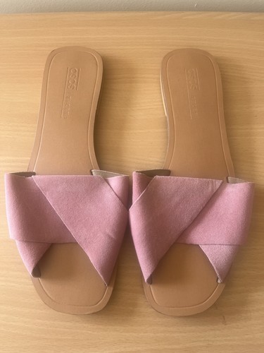 Asos size pink leather suede - size,