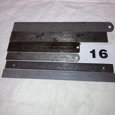 Vintage Steel Rulers x 6