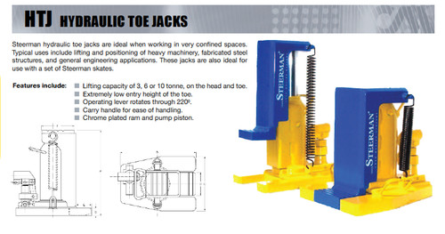 Steerman hydraulic toe jack - steerman,
