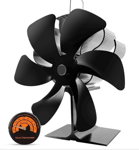 Woodburner stove fan with - woodburner,