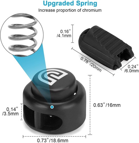 Cord locks and end clips - cord,