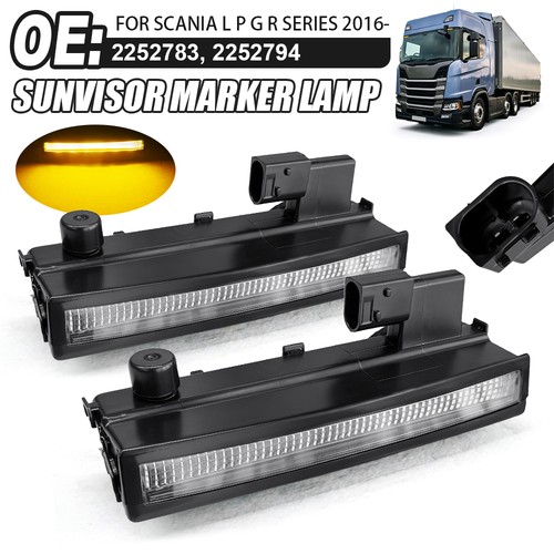 Sunvisor led amber - 2x,