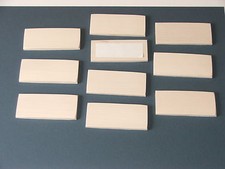 BEECH HARDWOOD BLANK NAMEPLATES- PYROGRAPHY,LASER,ENGRAVE-10 FOR-£7.25 INC POST