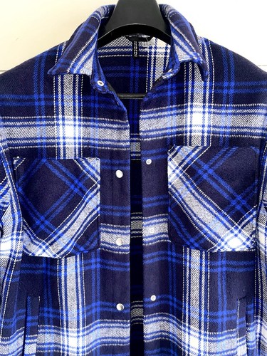 Flannel shacket m oversize - h&m,