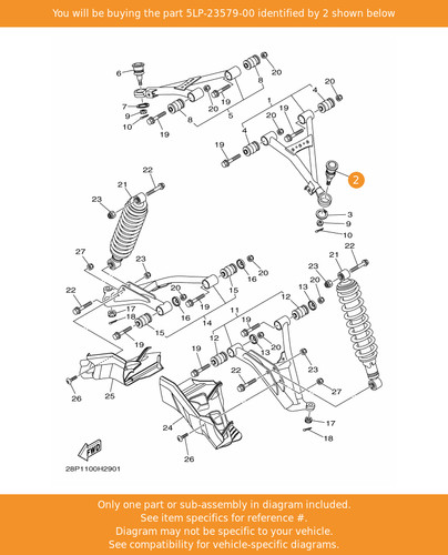 Yamaha ball joint - yamaha, 2