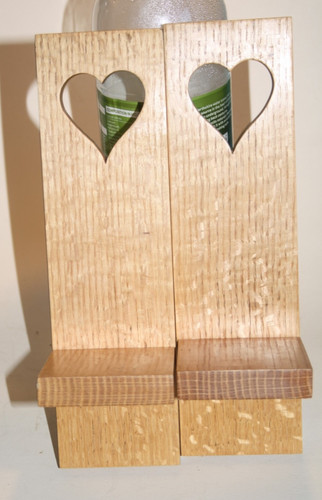Pair hear themed wooden - of,