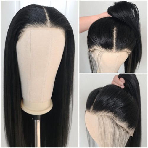 Long straight black soft heat - soft,