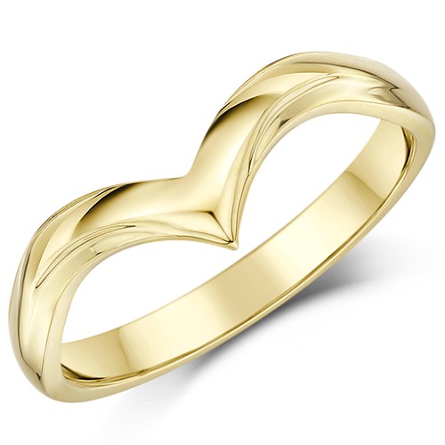 9ct yellow gold wishbone - yellow,