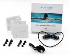 Bluevoice 8GB Waterproof MP3 Player Swimming Under Water Sports Music Running
