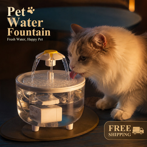 Pet water fountain transparent - pet,