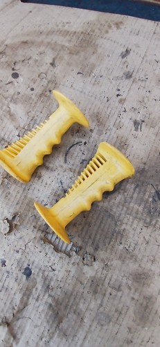 Bmx yellow handlebar grips - bmx,