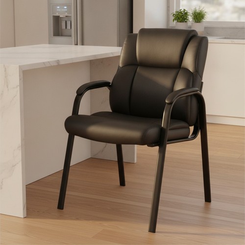 Leather reception chair with - chair,