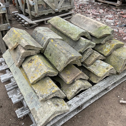 Reclaimed stone roof - roof, ridge