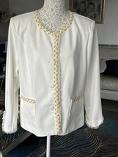 Womens Pompoos Cream Blazer