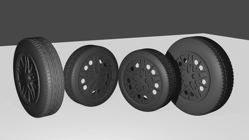 Empi cosmic wheels tires - 1/18,
