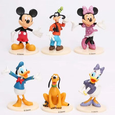6 Pcs/Lot 7-9 Cm Mickey Mouse Clubhouse Action Set Duck PVC Dolls Girls Toy Figu